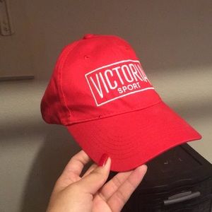Victoria Sport Red Hat Workout Gear